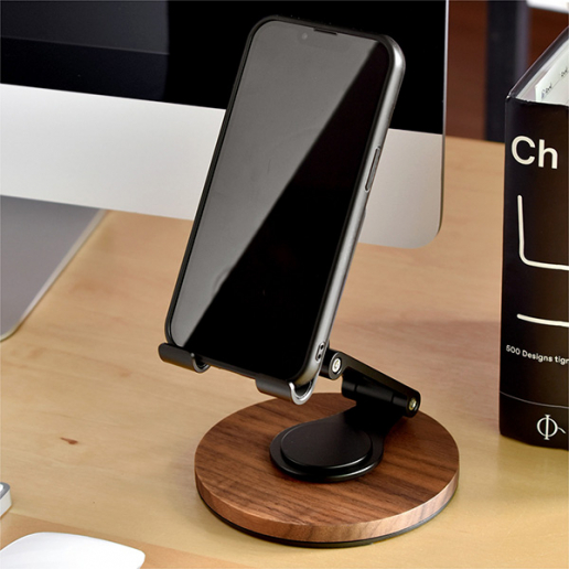 【新商品】デスクに温もりを添える。 角度調整ができる折り畳み式スマートフォンスタンド 「Smartphone Stand Adjustable」