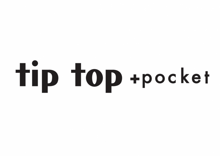 tip top + pocket ロゴ